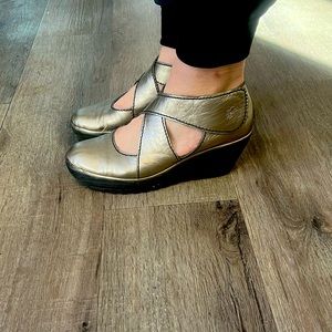 Fly London gun metal shoes